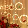 LED světelný závěs - Mikuláš - 1,8 x 0,5 m - 125 teplých bílých LED