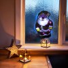 LED PVC dekorace do okna - Mikuláš - 27 x 17 cm - 3 x AAA