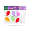 Vánoční LED světelný řetěz - gelová samolepka na okno - 6 LED - 2 x AA