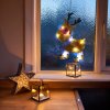 LED PVC dekorace do okna - sob - 28 x 17 cm - 3 x AAA