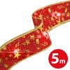 Vánoční LED pásek – červený – 5 m x 5 cm – 50 LED – USB