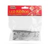 Vánoční LED pásek - stříbrný - 2 m x 5 cm - 2 x AA
