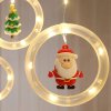 LED světelný závěs - Mikuláš - 1,8 x 0,5 m - 125 teplých bílých LED