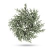 Vánoční dekorace – věnec – zelený, zasněžený – 27 cm