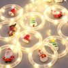 LED světelný závěs - Mikuláš - 1,8 x 0,5 m - 125 teplých bílých LED