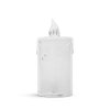 LED dekorace – svíčka – 7,5 x 3,6 cm – teplá bílá – plast