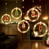 LED světelný závěs - Mikuláš - 1,8 x 0,5 m - 125 teplých bílých LED