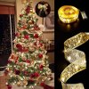 Vánoční LED pásek - stříbrný - 2 m x 5 cm - 2 x AA