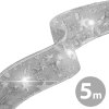 Vánoční LED pásek - stříbrný - 5 m x 5 cm - 50 LED - USB