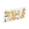 Sada ozdob na vánoční stromek – zlatý bonbón – 10 x 3,6 cm – 6 ks / balení