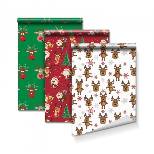 Balicí papír – 3 druhy – 70 gsm – 70 x 150 cm