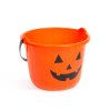 Halloweenský plastový kbelík – dýňový vzor – 20 x 15 cm