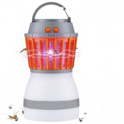 2 v 1 LED lampa na hubení komárů