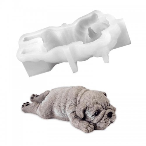 Silikonová razítková forma ve tvaru 3D štěňátka