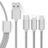 3 v 1 nezničitelný USB nabíjecí a datový kabel