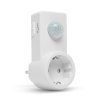Konektor s pohybovým senzorem – 120° – max 10 m – max 1200 W – IP20 – bílý