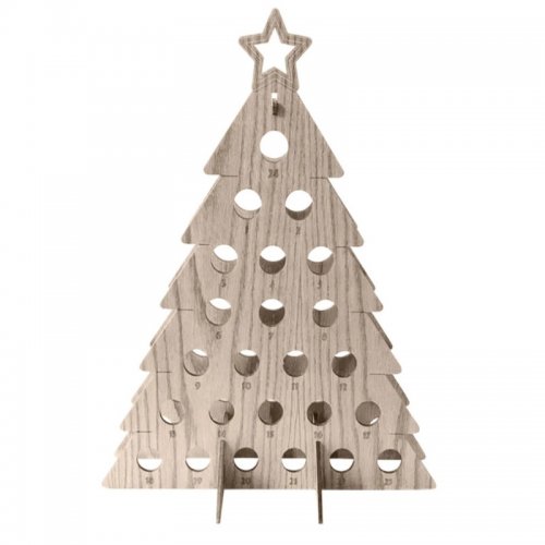 Adventní kalendář ve tvaru vánočního stromku pro dospělé