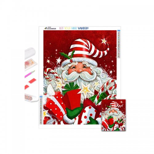 Vánoční balíček na diamantové vyšívání – Santa Claus
