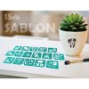 Sada šablon – narozeninová – 15 kusů