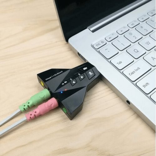 USB zvuková karta s 7.1 zvukem