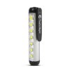 LED svítilna – režim pracovní lampy – 400 mAh akumulátor – XPE + SMD LED – 500 lm – IP55 – stříbrná