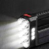 Solární COB LED svítilna – funkce pracovní lampy – 1200 mAh – MicroUSB – 1000 lumenů – IP55