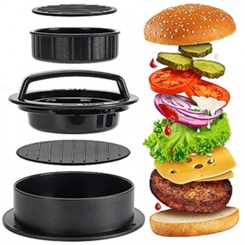 Plastový výrobník hamburgerů/karbanátků ~12,5 cm