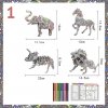 Omalovatelný 3D puzzle slon