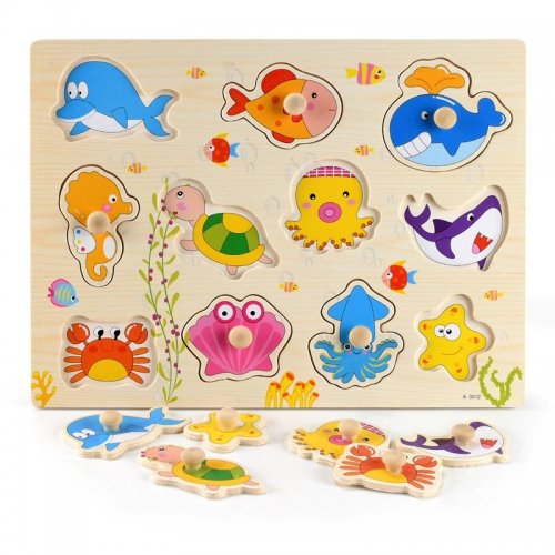 Vkládací puzzle s mořským motivem