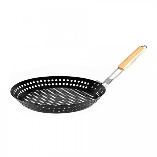 BBQ / pánev na pečení kaštanů 31*3,5 cm