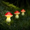 LED solární lampa – 3 ks hub – teplá bílá