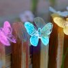 LED solární světelný řetěz – motýl – 2 m – 10 barevných LED