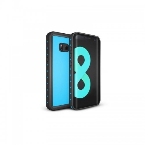 Vodotěsné a nárazuvzdorné pouzdro pro telefony Galaxy S8, S8+, S9 – modré