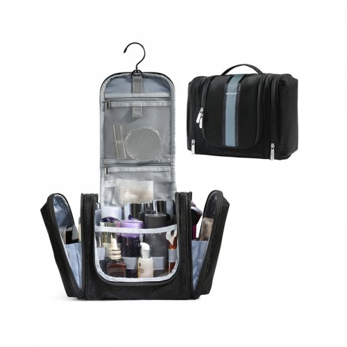 Závěsná cestovní kosmetická taška Černá