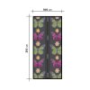 Síť proti hmyzu na dveře - magnetická - 100 x 210 cm - květ, motýl