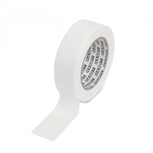 Maskovací páska – s lepidlem na bázi rozpouštědla – 50 m x 30 mm – bílá