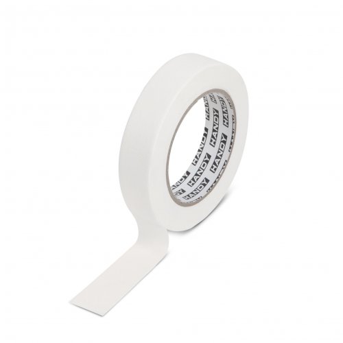 Maskovací páska – s lepidlem na bázi rozpouštědla – 50 m x 19 mm – bílá