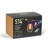 Chytrý solární světelný řetěz – 85 + 15 ks RGB LED – 14,5 m – bluetooth