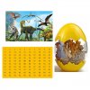 Dinosauří puzzle vejce žluté