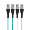 Datový kabel - microUSB 4 barvy - 2 m