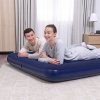 Nafukovací matrace - dvoumístná, velur - modrá - 203 x 152 x 22 cm