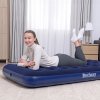 Nafukovací matrace – jednolůžková, velur – modrá – 188 x 99 x 22 cm