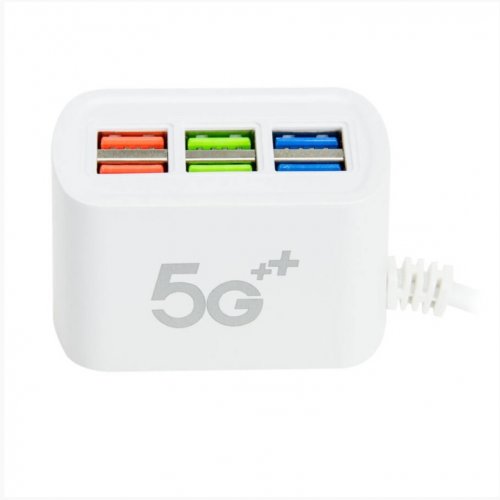 USB 6 hub s držákem na telefon