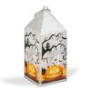 Halloweenská LED lucerna - dýně - oranžová LED - 2 x LR44 - 4 x 4 x 9,5 cm