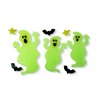 Halloweenská fosforeskující dekorace na okno – duch – 29 x 16 cm