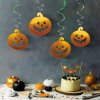 Sada halloweenských dekorací – 12 ks dýní, duchů – lesklá spirála