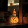 Halloweenská LED dýně - 2 x LR44 - 6,5 cm x 11 cm