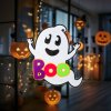 Halloweenská dekorace – duch – závěsná – plsť – 37 x 34 cm