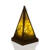 Halloweenská LED lucerna - čarodějnice - teplá bílá - černá - 9,5 x 9,5 x 17 cm - 2 x AAA