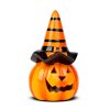 Halloweenská LED dýně - 2 x LR44 - 6,5 cm x 11 cm